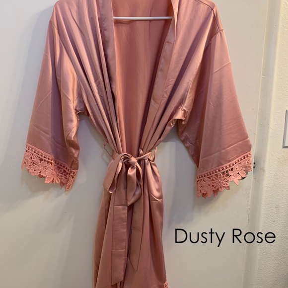 Intimates & Sleepwear Silk Bridesmaid Robes Dusty Rose Poshmark